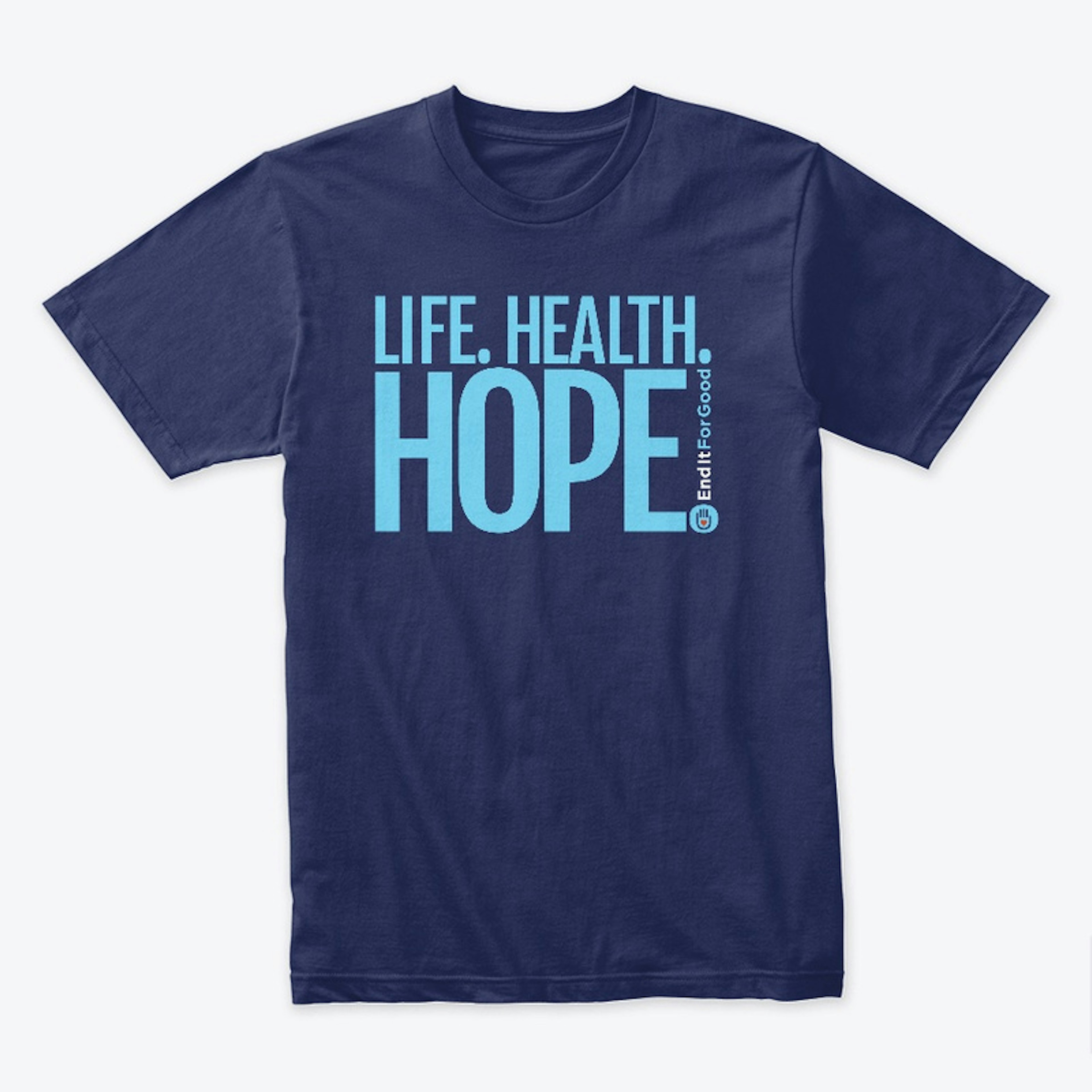 "Life Help Hope" Unisex Tee- Horizontal 