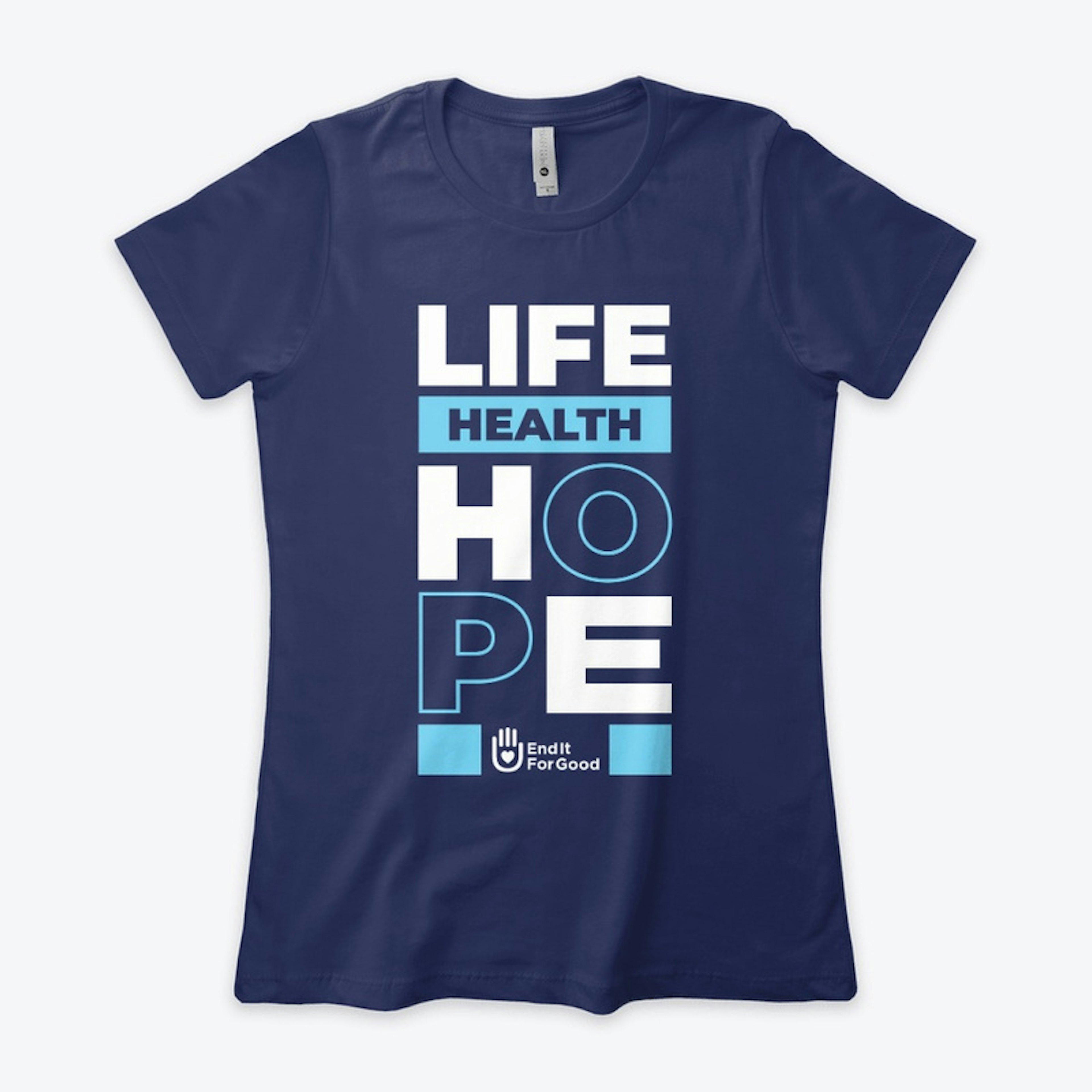 "Life Help Hope" Women's Tee- Vertical 