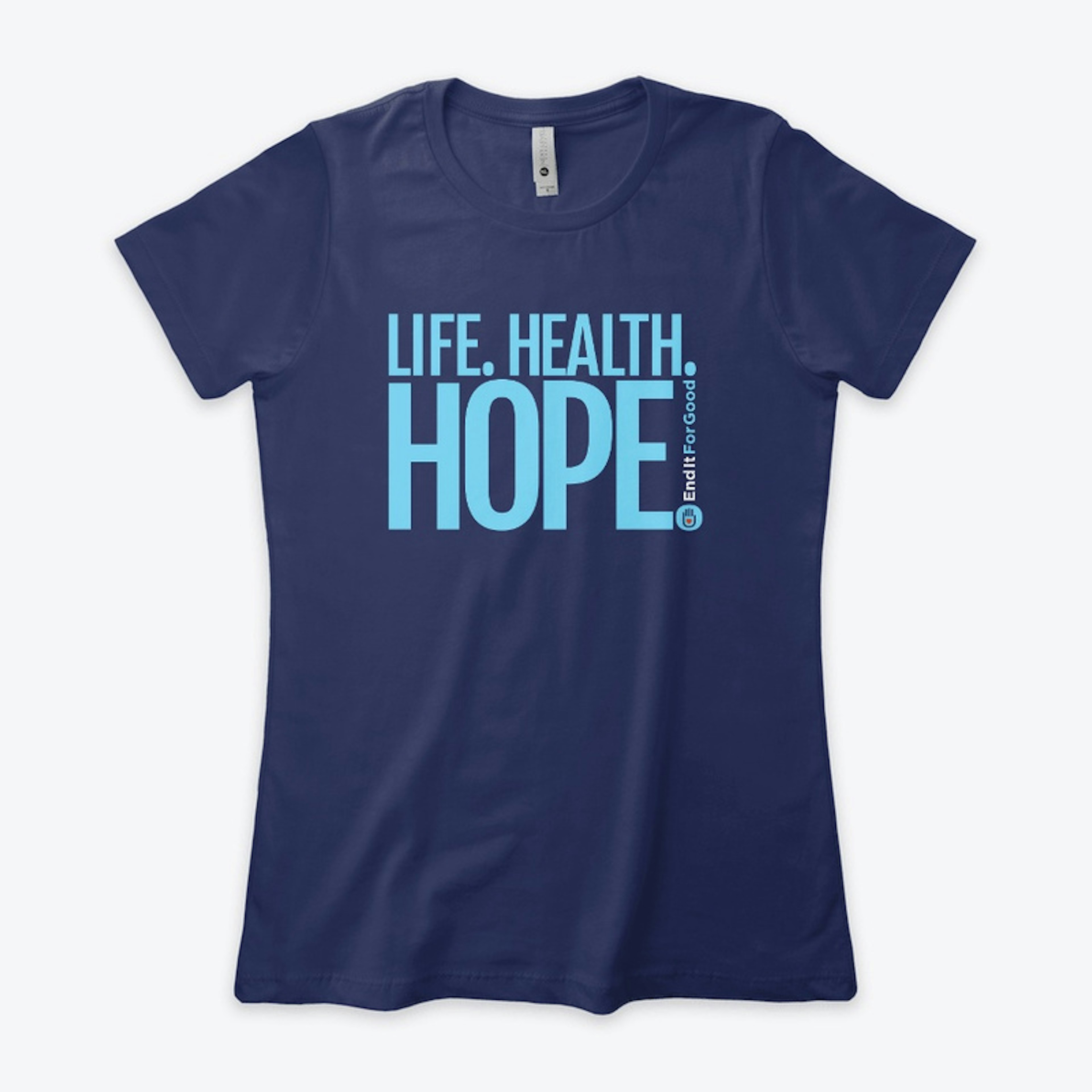"Life Help Hope" Women's Tee- Horizontal