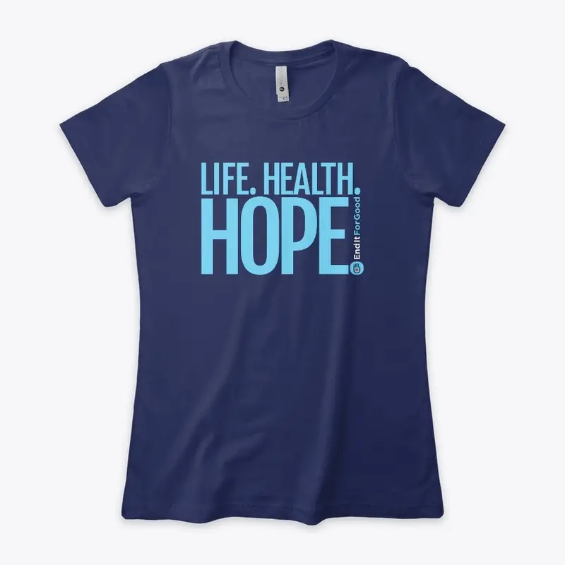 "Life Help Hope" Women's Tee- Horizontal